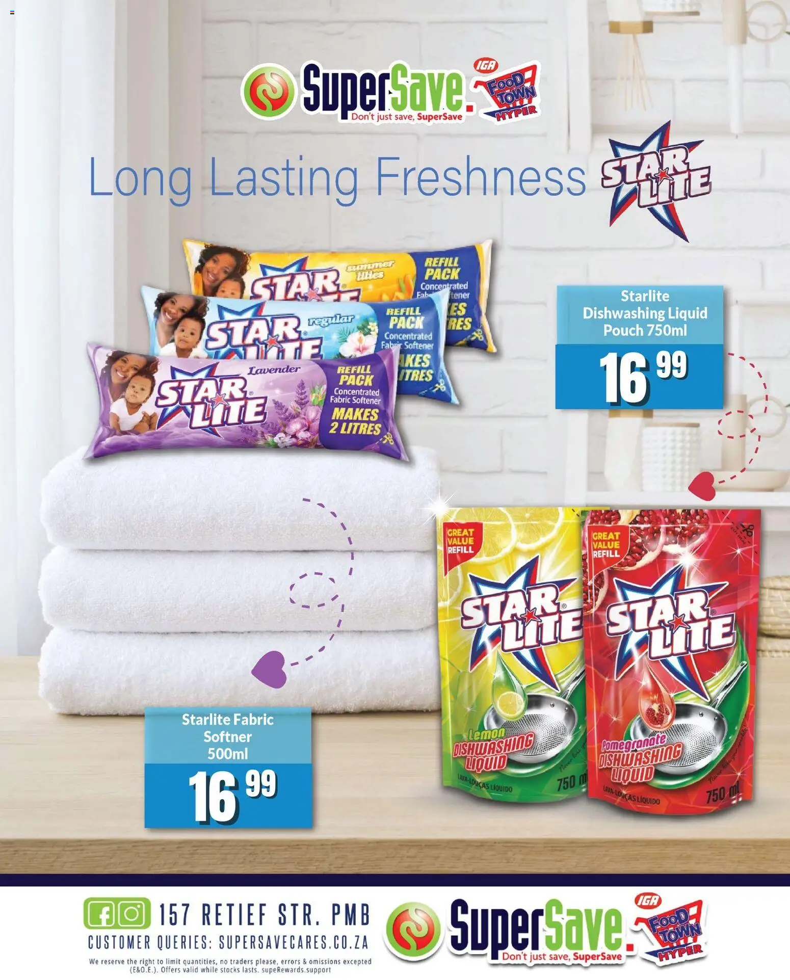 New Super Save catalogue – valid from 24.03.2026 | Page: 50 | Products: Softner, Fabric softener, Lemon, Dishwashing liquid