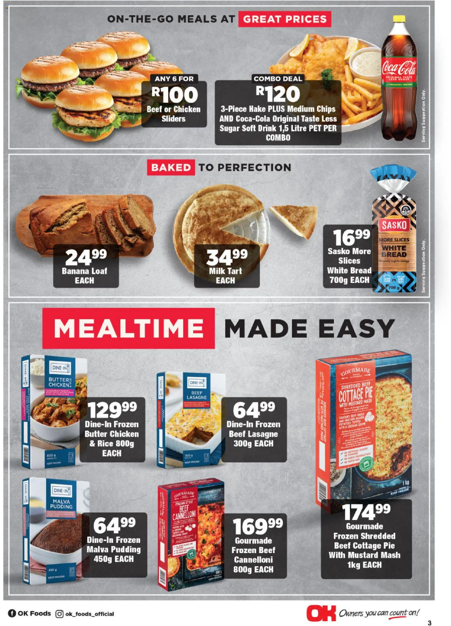 New OK Foods catalogue – valid from 10.12.2025 | Page: 3 | Products: Butter, Beer, Rice, Sauce