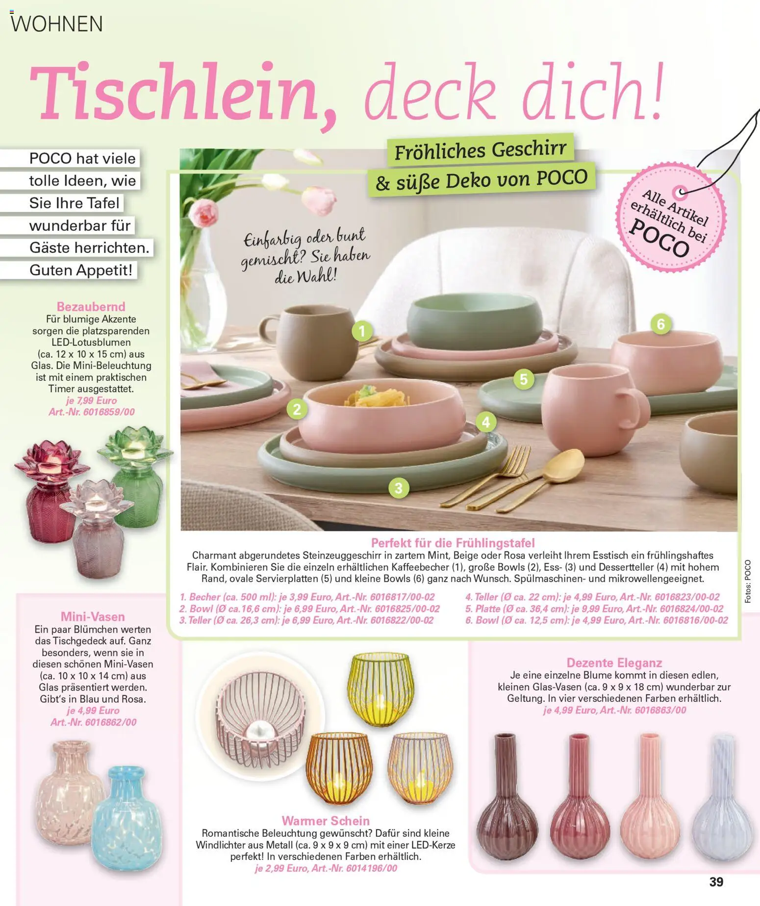 Poco Prospekt Wohnwelt Frühling 2026 – gültig ab 16.02.2026 | Seite: 39 | Produkte: Esstisch