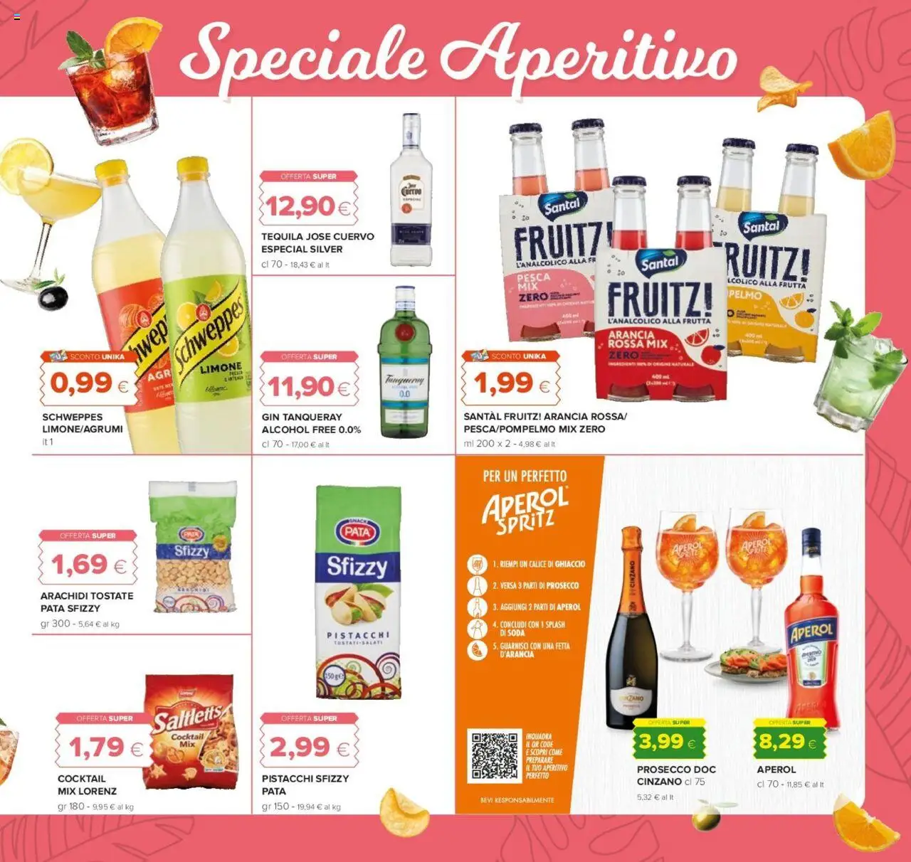 Volantino Oasi del 07.08.2025 | Pagina: 3 | Prodotti: Calice, Tequila, Arancia, Arachidi