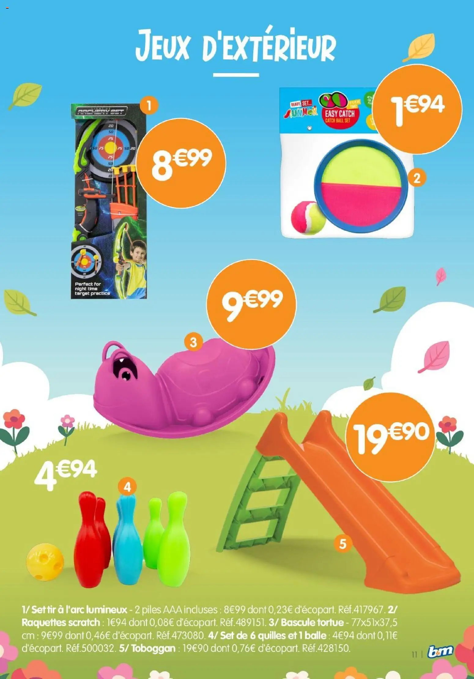 {H1} | Page: 11 | Produits: Toboggan, Jeux, Piles