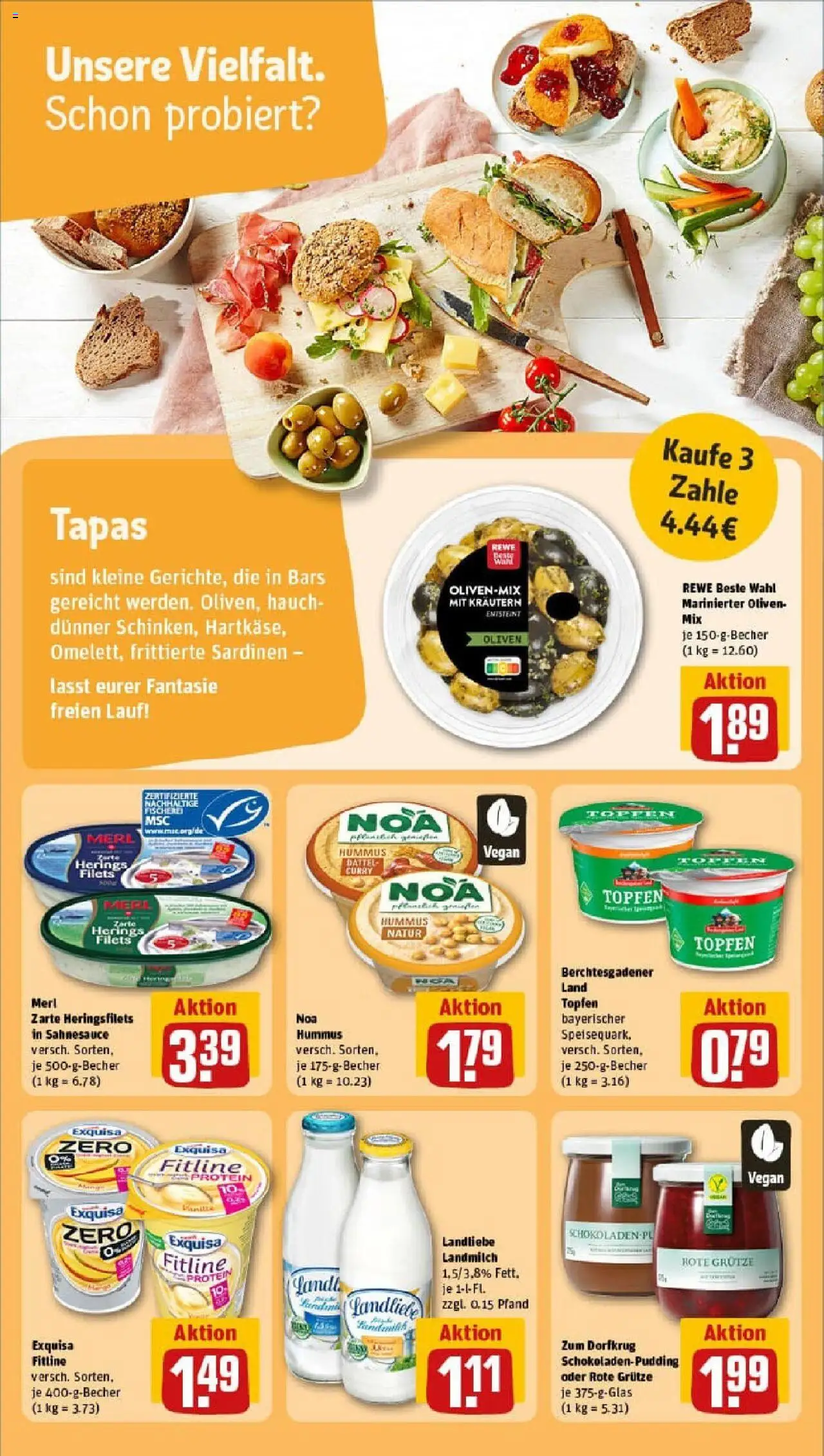 Rewe prospekt Würselen / Bardenberg	 - gültig ab dem 20.07.2025 | Seite: 16 | Produkte: Pudding, Exquisa, Dattel, Speisequark
