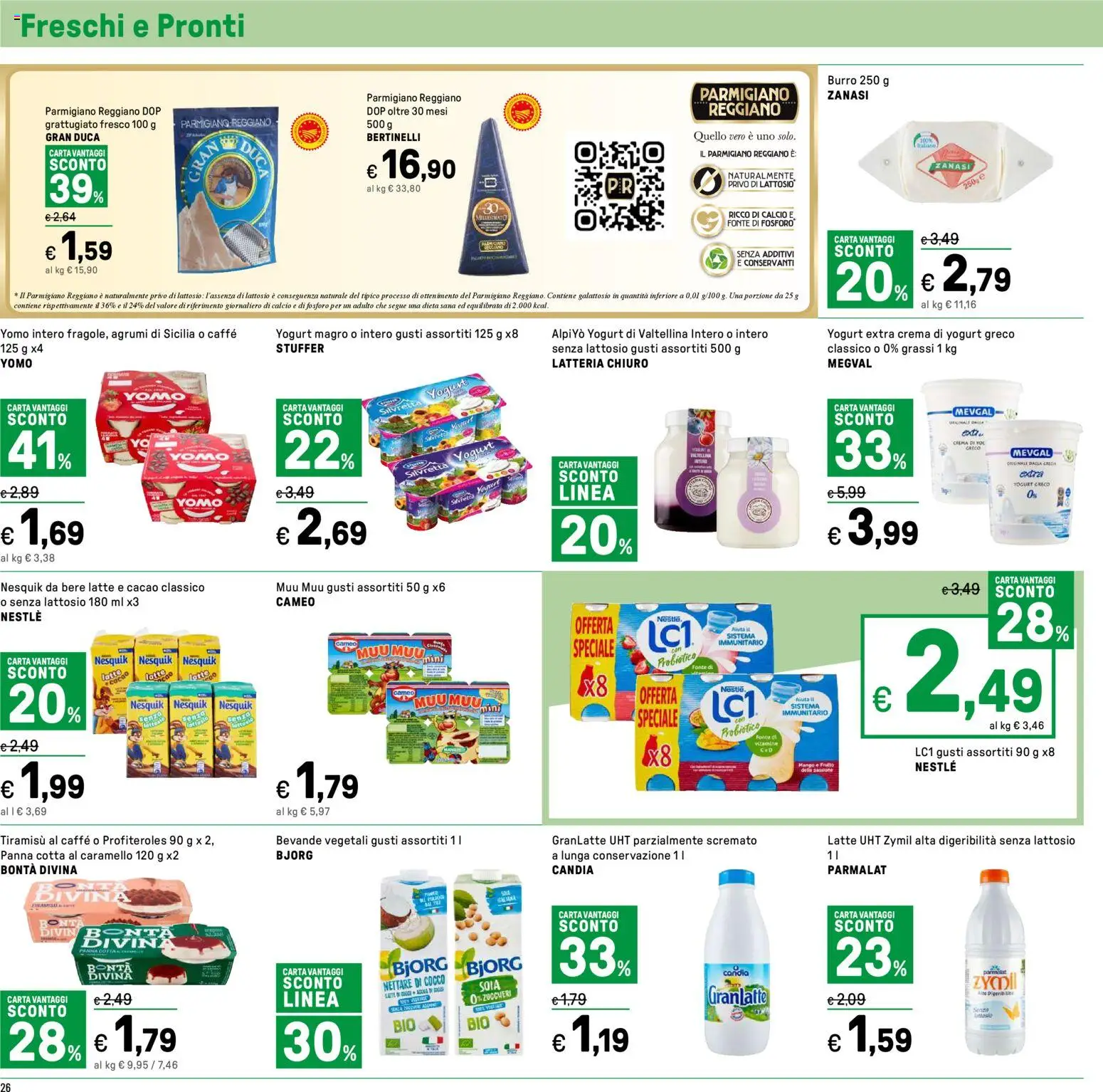 Volantino Iper del 24.11.2025 | Pagina: 26 | Prodotti: Yogurt, Caffè, Agrumi, Cocco