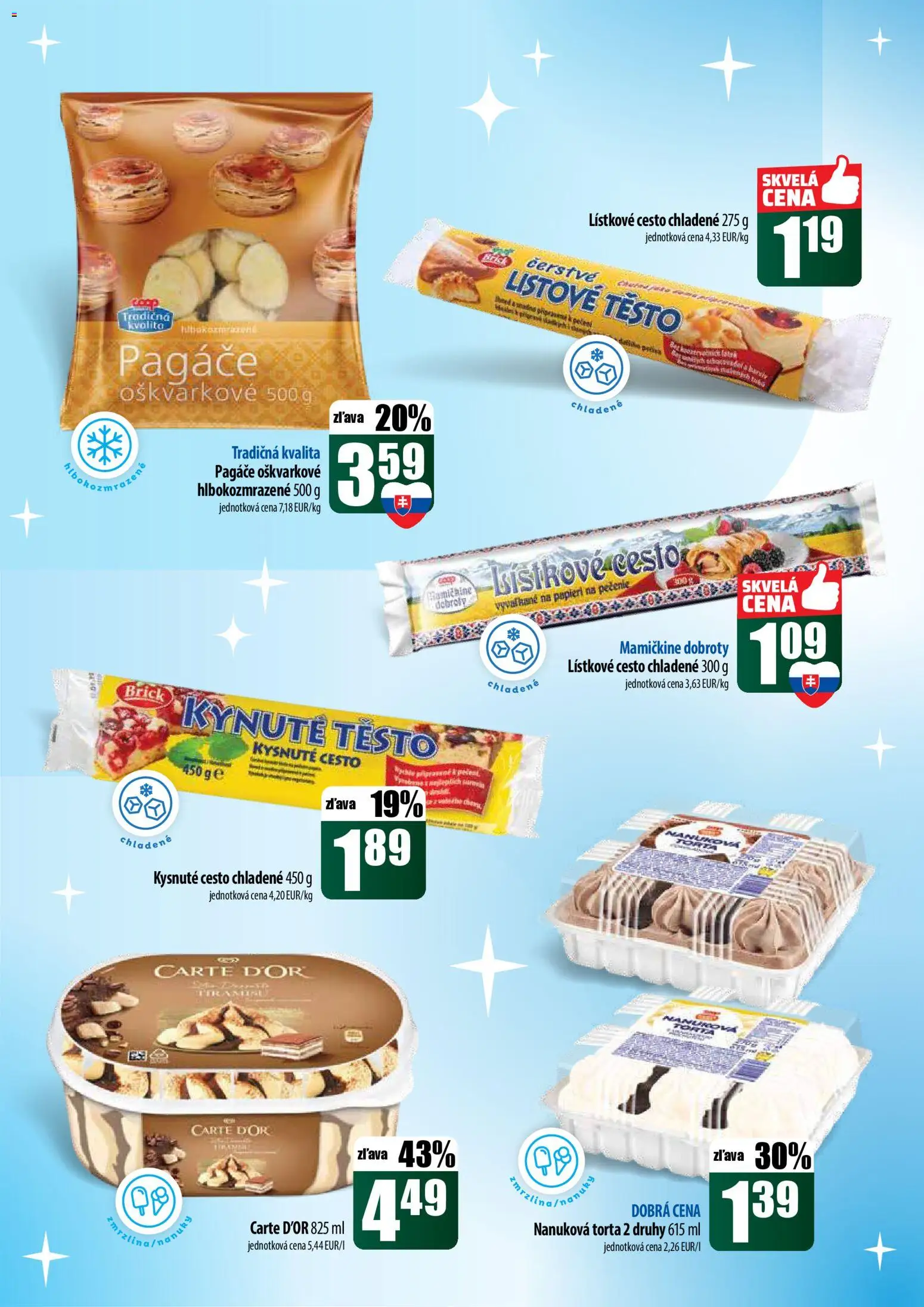 Nové COOP Jednota akcie – leták je platný od 18.12.2025 | Strana: 16 | Produkty: Torta, Lístkové cesto