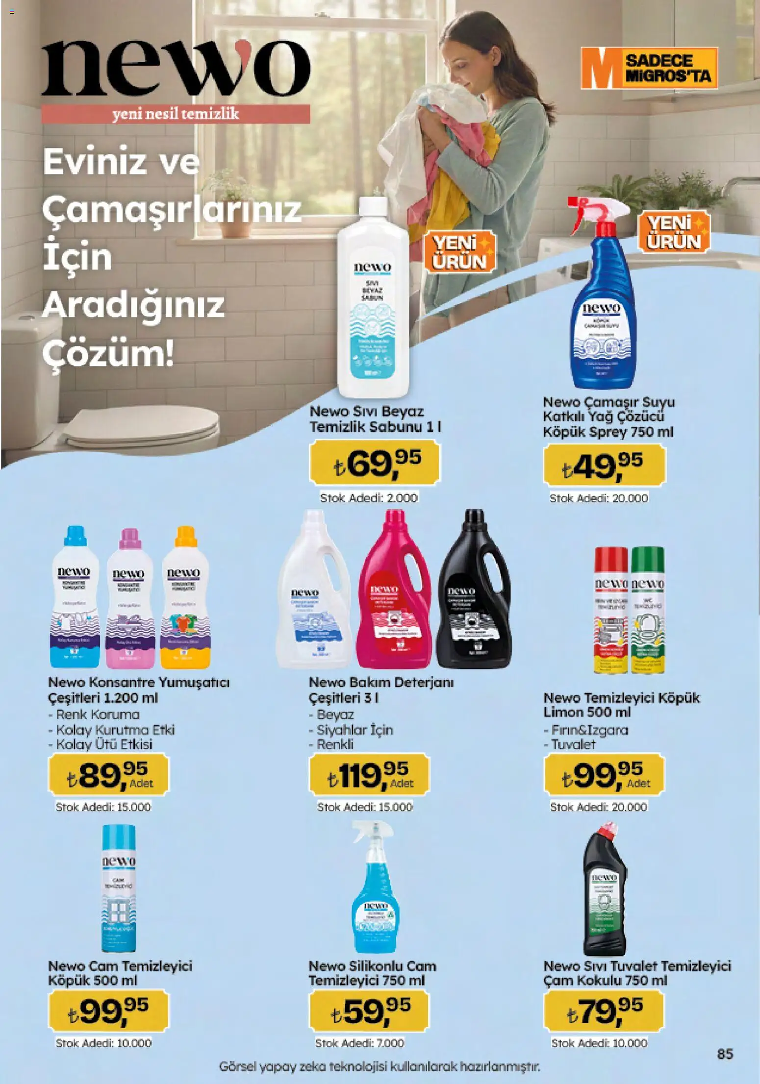 Migros Katalog - 5M Migroskop Dijital - 26.02.2026 tarihinden itibaren geçerlidir | Sayfa: 85 | Ürünler: Cam temizleyici, Yumuşatıcı, Yağ, Yağ çözücü
