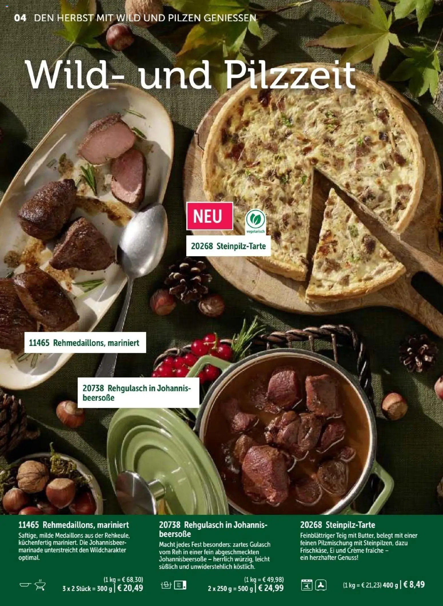 Bofrost Weihnachten 2025 – gültig ab 23.10.2025 | Seite: 4 | Produkte: Creme, Gulasch