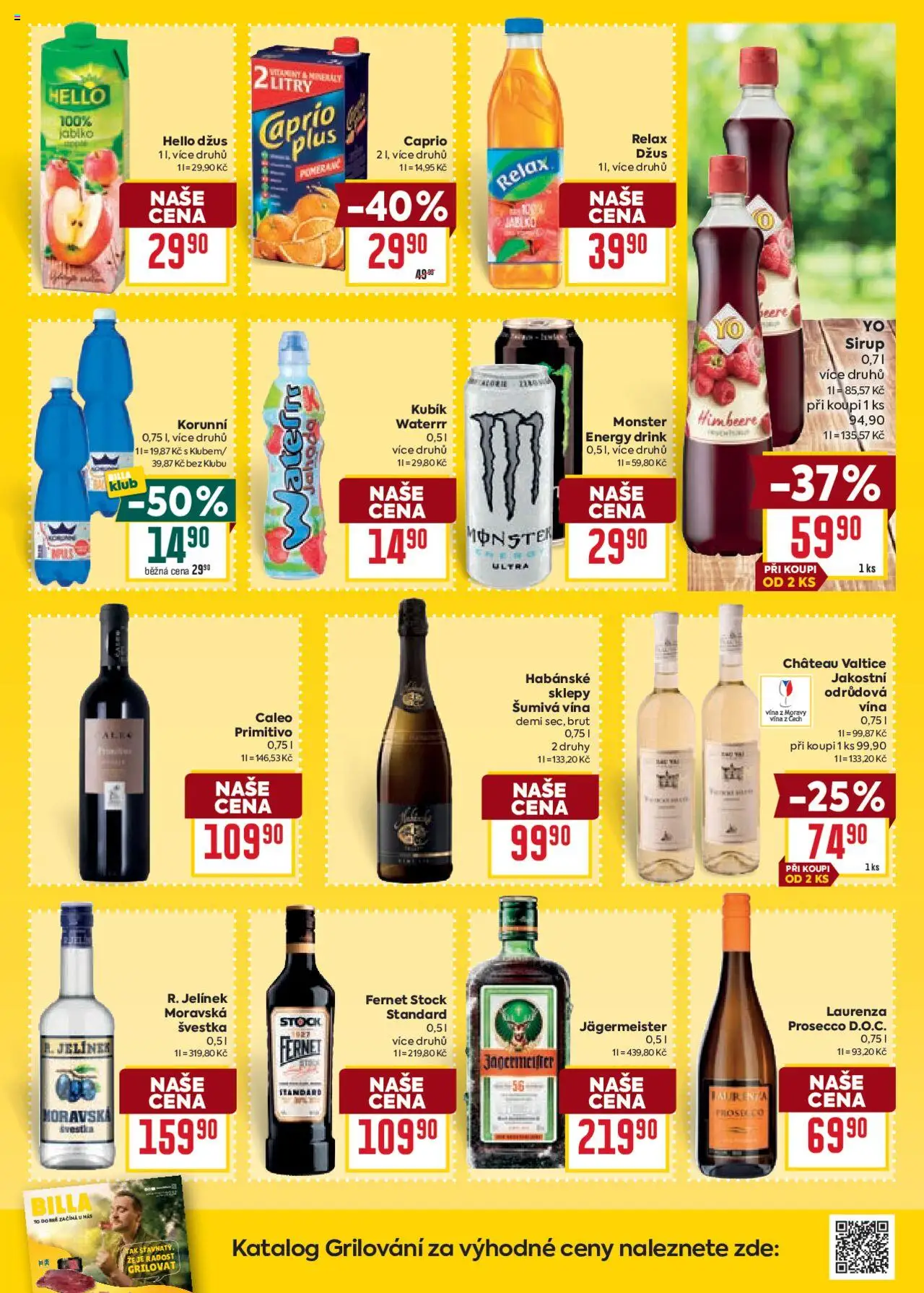 Billa Velký leták od 04.06.2025 | Strana: 27 | Produkty: Grilování, Fernet, Jelínek, Energy drink