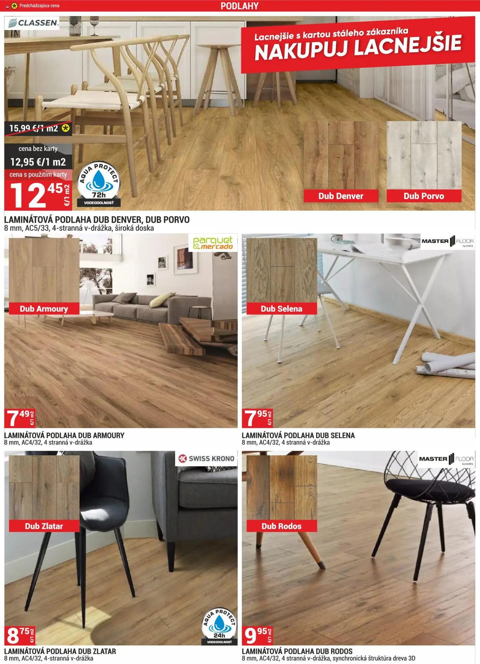 Nové Merkury Market akcie – leták je platný od 02.01.2026 | Strana: 5 | Produkty: Podlaha, Laminátová podlaha