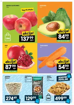 Idea katalog - pregled Idea kataloga - važi od 27.11.2025 | Strana: 3 | Proizvode: Šargarepa, Pasulj, Avokado, Orah