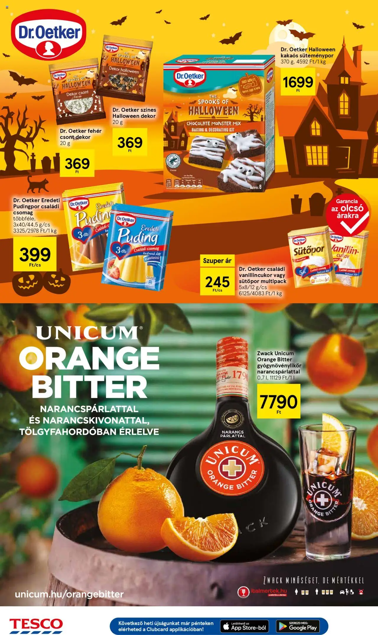 Tesco akciós ujság - amely érvényes a következő dátumtól: 16.10.2025 | Oldal: 26 | Termékek: Pudingpor, Sütőpor, Narancs, Cukor