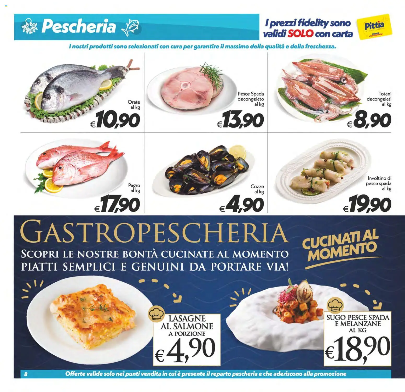 Volantino SuperConveniente del 17.03.2026 | Pagina: 8 | Prodotti: Cozze, Melanzane, Sugo, Pesce spada