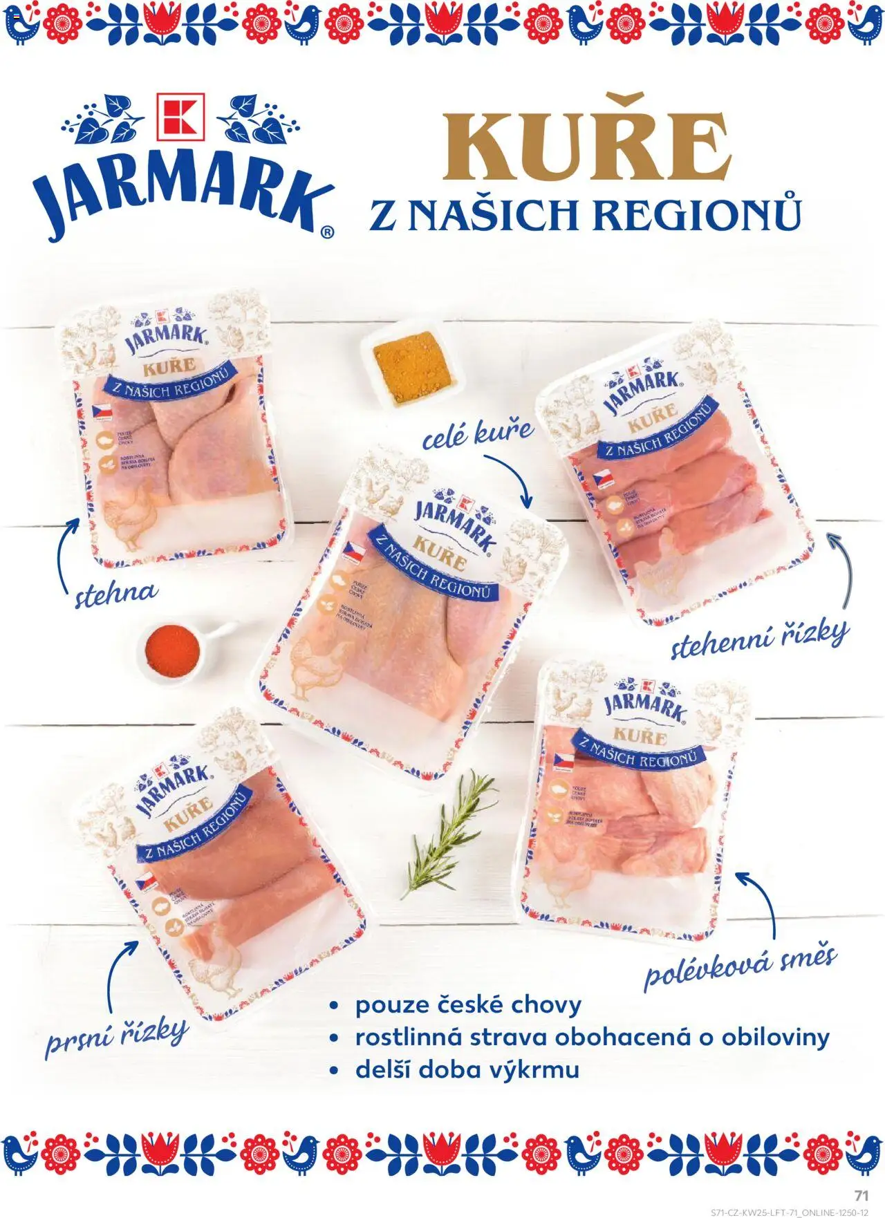 Kaufland leták od 18.06.2025 | Strana: 71 | Produkty: Stehenní řízky, Kuře