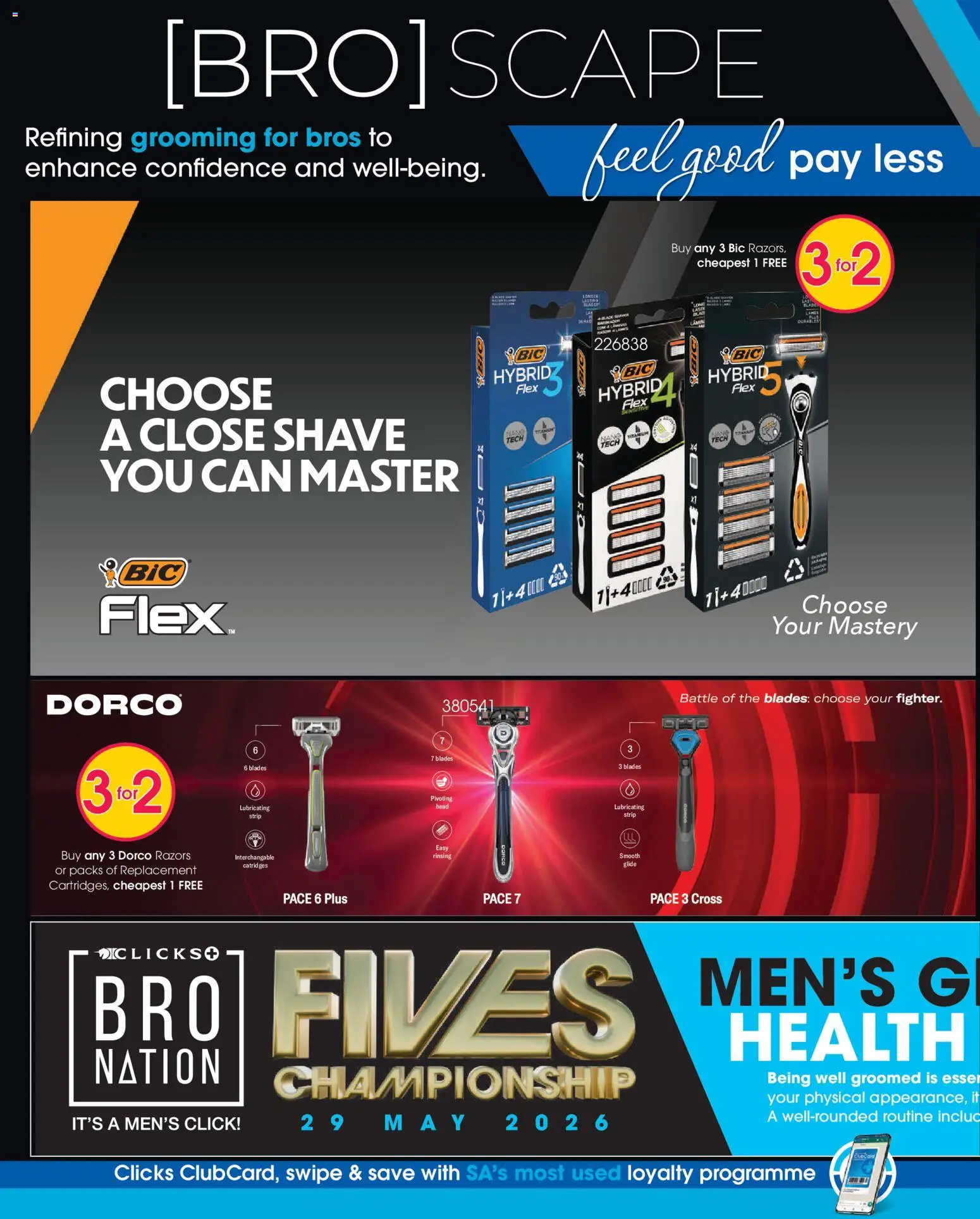New Clicks catalogue – valid from 23.04.2026 | Page: 26 | Products: Razors