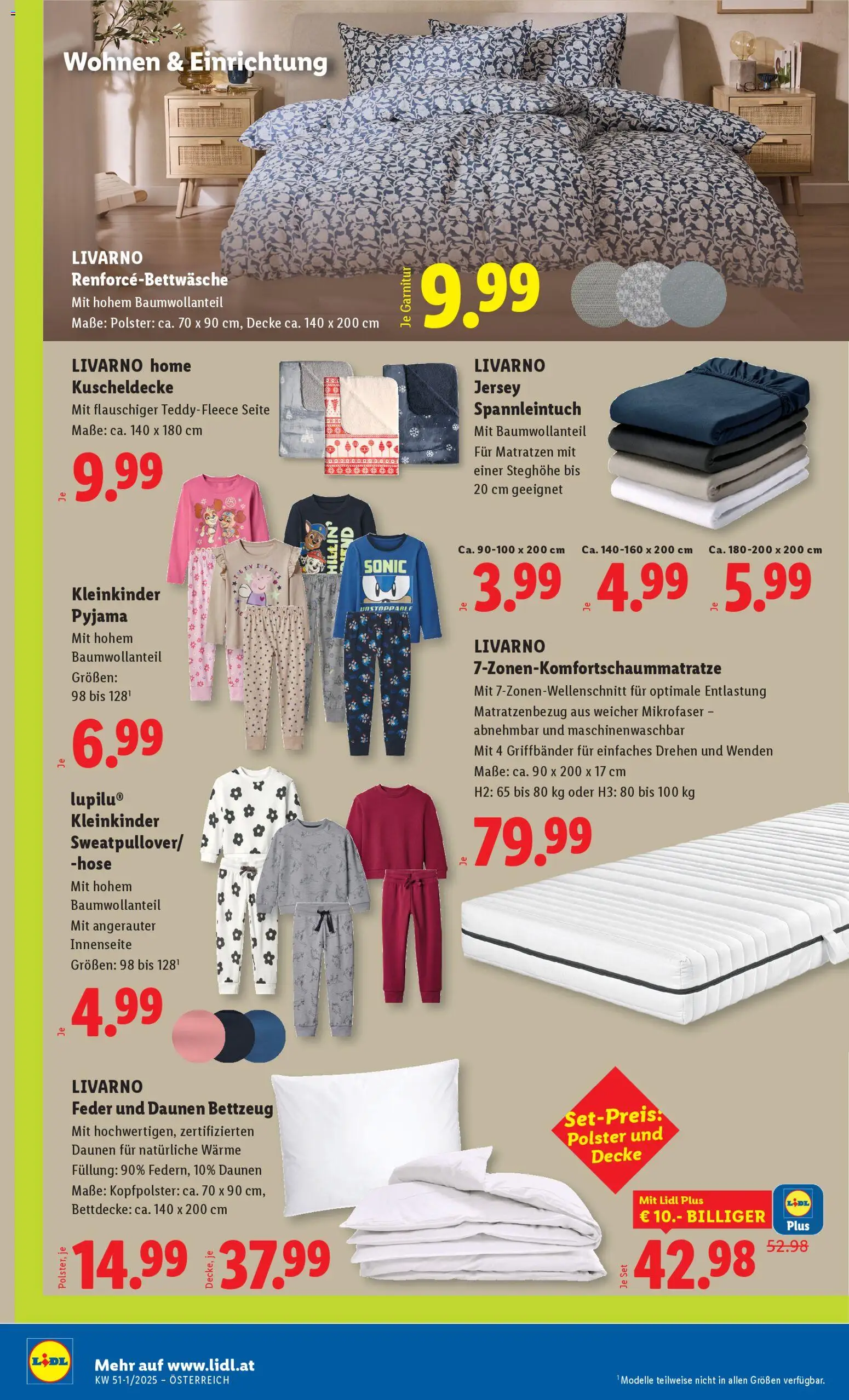 Lidl Flugblatt - Altenmarkt im Pongau, St. Johann im Pongau, Zell am See gültig ab 11.12.2025 | Seite: 38 | Produkte: Hose, Pyjama, Decke