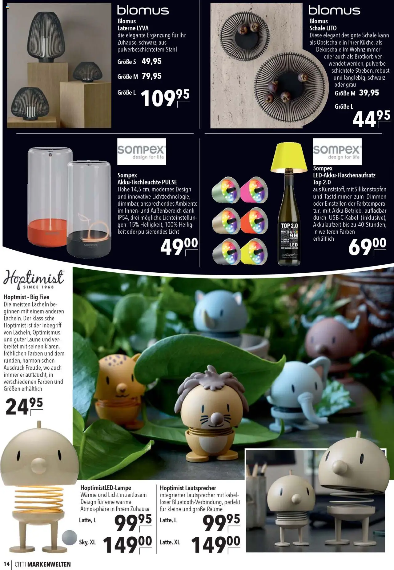 CITTI Markt Markenwelten – gültig ab 24.09.2025 | Seite: 14 | Produkte: Kabel, Top, Lautsprecher