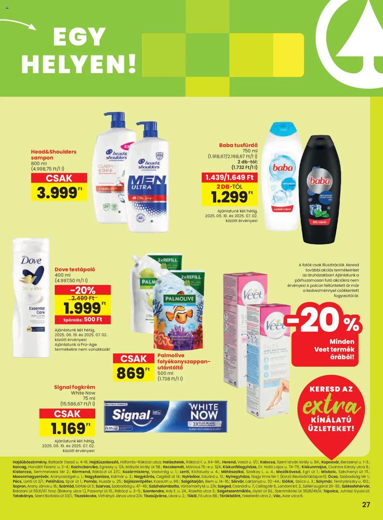 Spar akciós ujság - amely érvényes a következő dátumtól: 19.06.2025 | Oldal: 8 | Termékek: Body, Sampon, Testápoló, Fogkrém