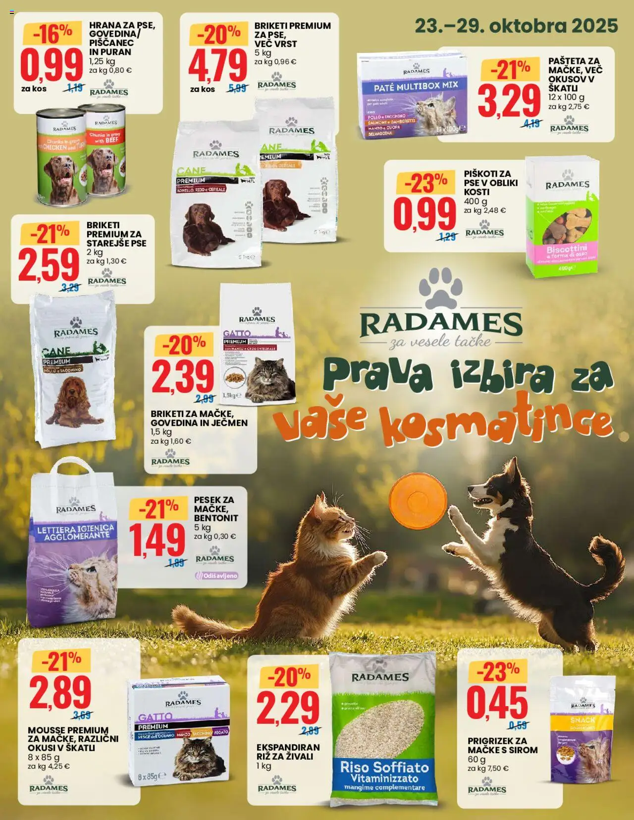 Novi Eurospin katalog ponudbe – veljaven od 23.10.2025 | Stran: 12 | Izdelki: Pašteta, Kos, Riz, Piskoti