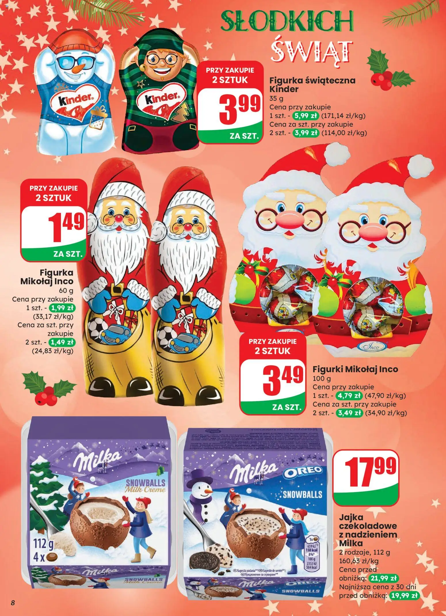 Dino Gazetka od 12.11.2025 | Strona: 8 | Produkty: Figurki, Milka, Jajka czekoladowe, Jajka