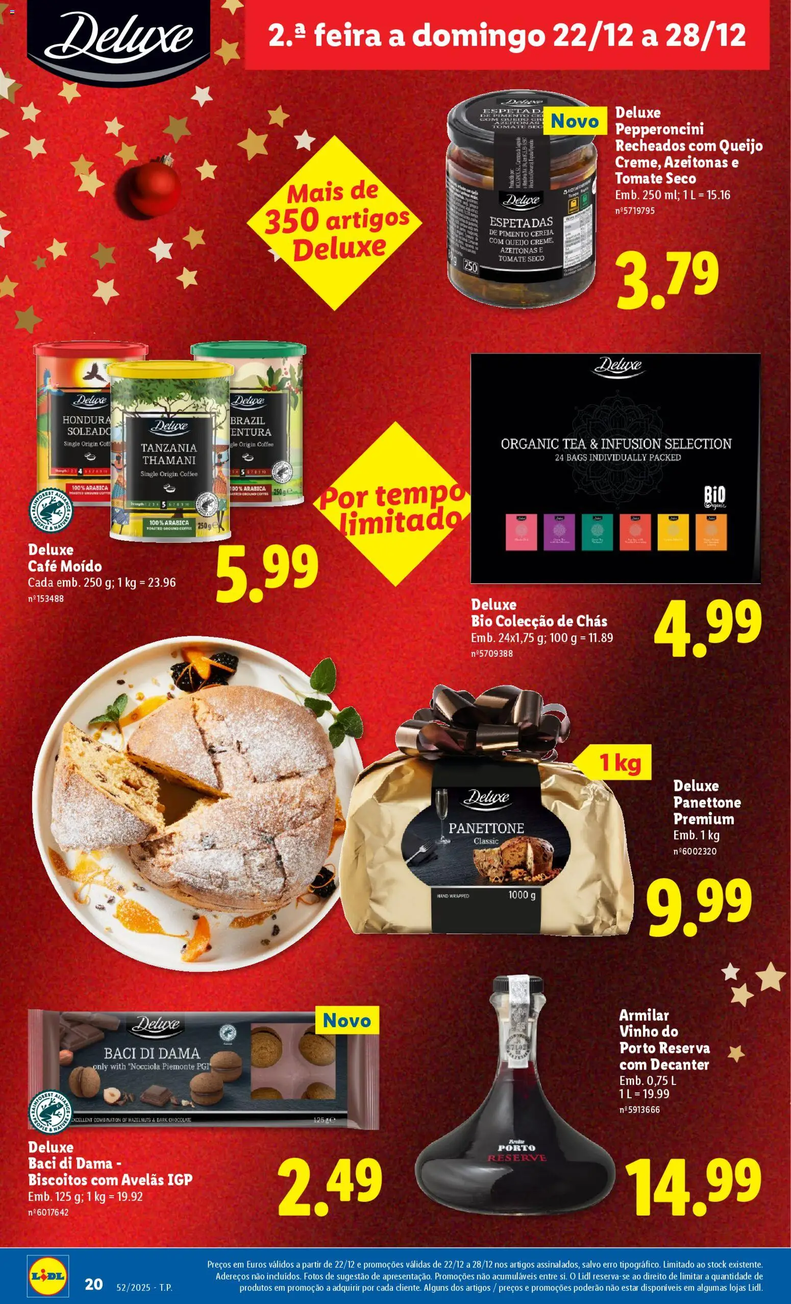 Lidl folheto │ válido de 22.12.2025 | Página: 20 | Produtos: Azeitonas, Queijo, Chás, Tomate