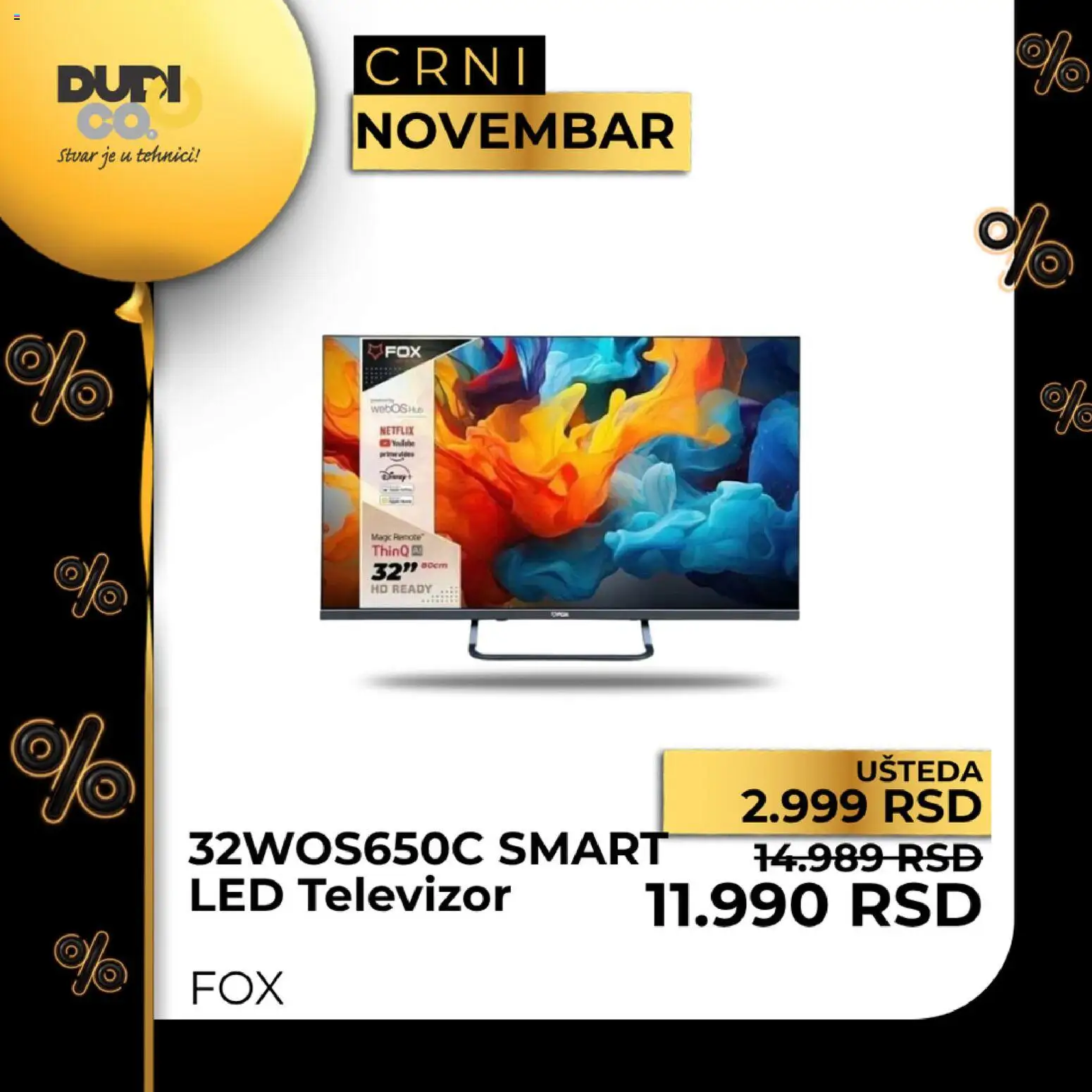 Dudi co. katalog - važi od 10.11.2025 | Strana: 36 | Proizvode: Televizor, LED televizor