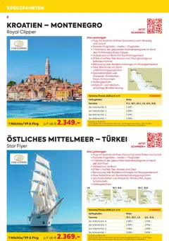 Billa - Billa Reise Kreuzfahrten Highlights ab 01.01.2026 gültig | Seite: 8 | Produkte: Wasser, Obst