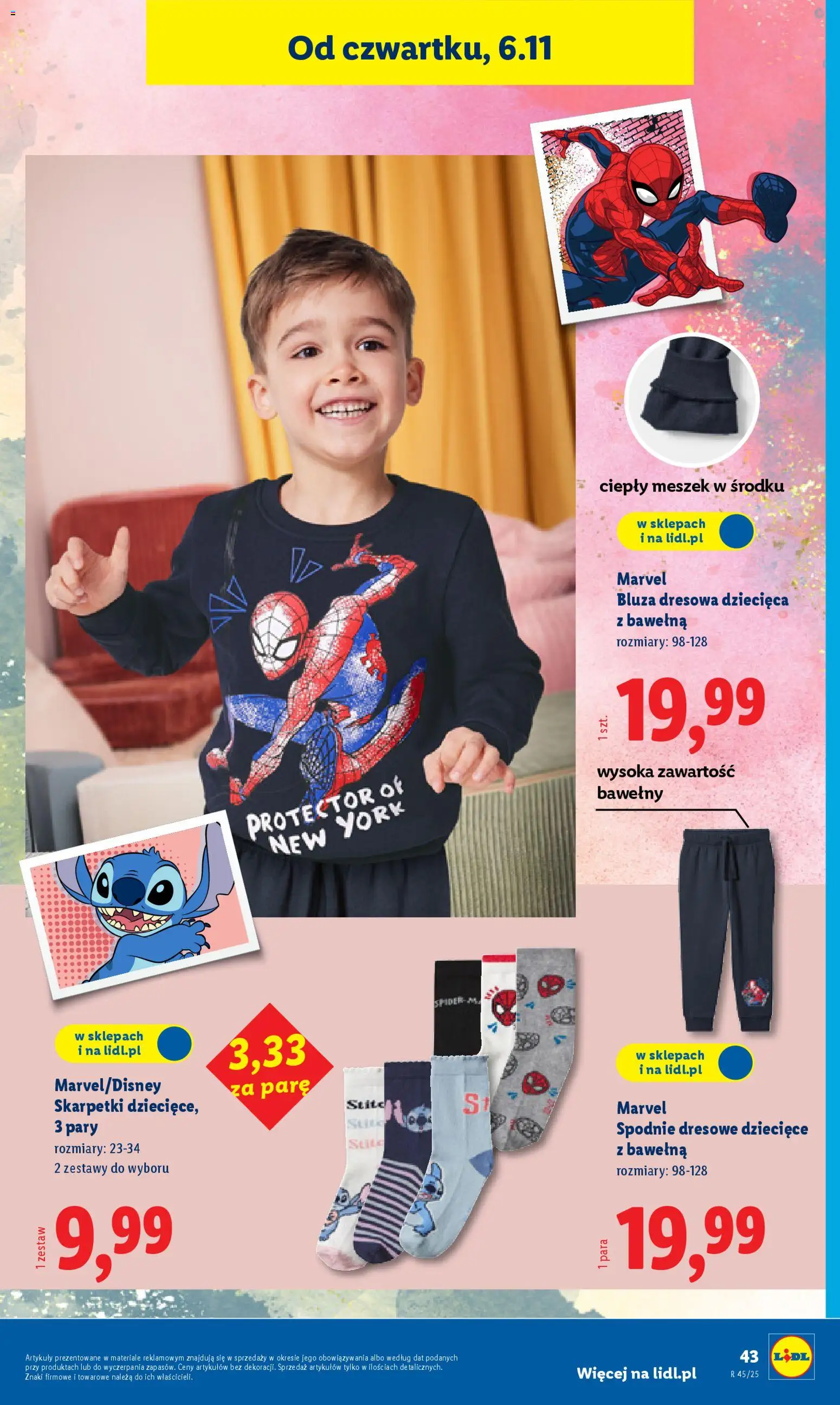 Lidl Katalog od 03.11.2025 | Strona: 47 | Produkty: Spodnie, Skarpetki