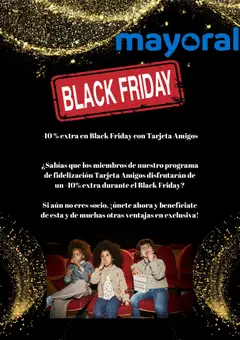 Vista previa Mayoral Black Friday aviso válido desde el 26.11.2025
