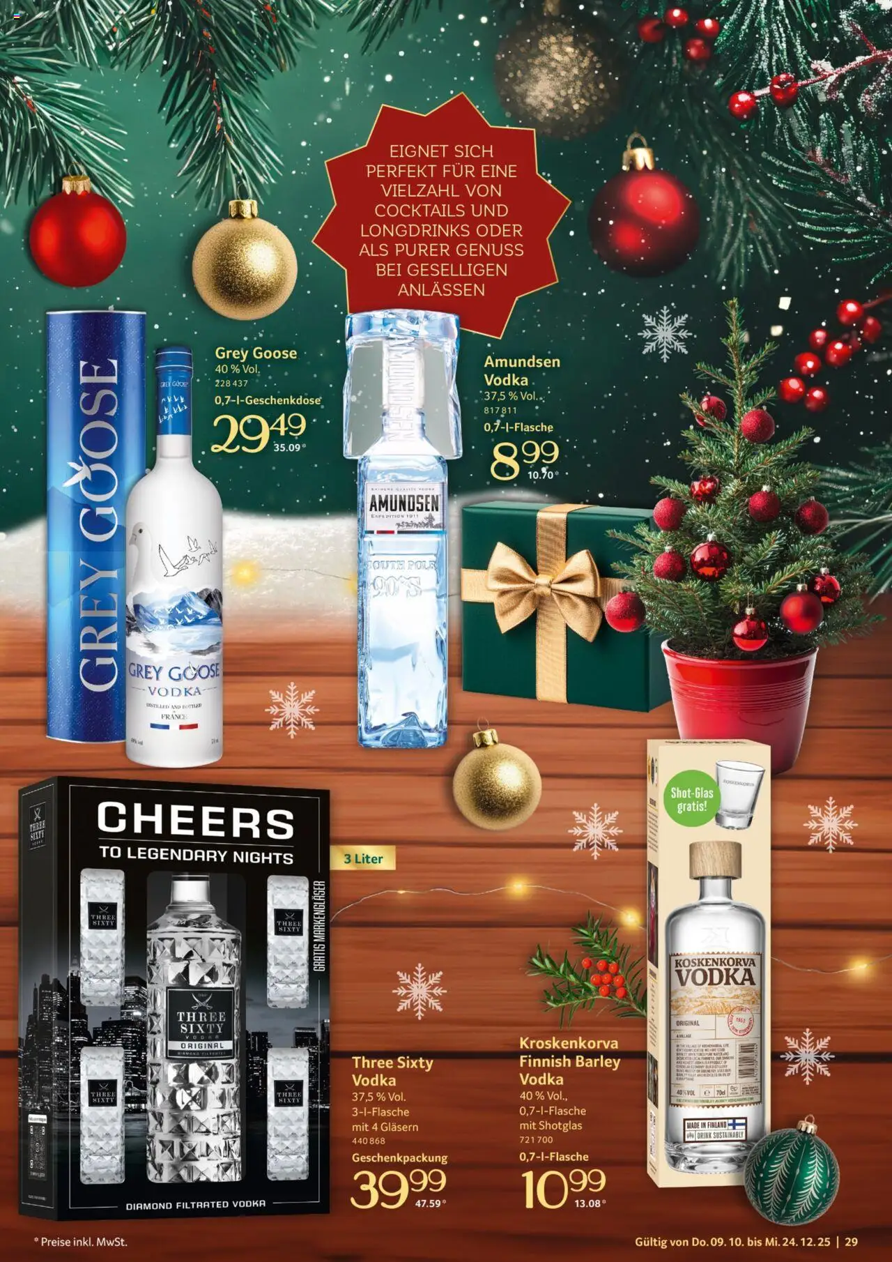 Selgros Präsente – gültig ab 09.10.2025 | Seite: 29 | Produkte: Vodka