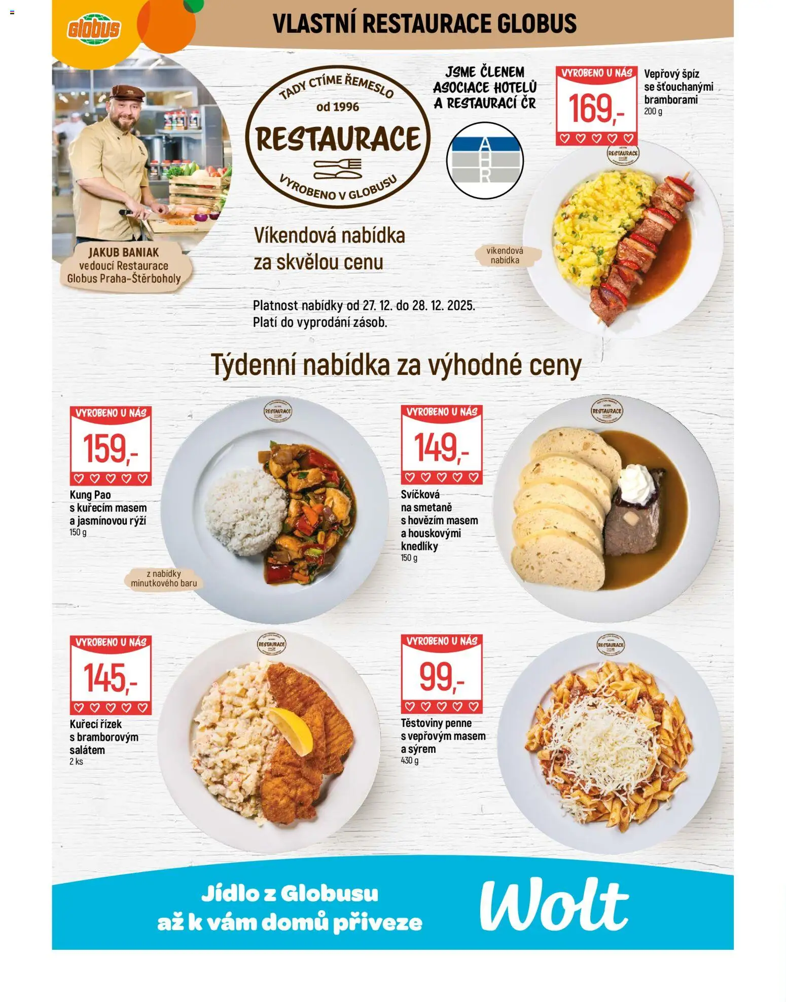 Globus leták - Praha-Štěrboholy od 27.12.2025 | Strana: 5 | Produkty: Špíz, Těstoviny, Kung pao, Rýži