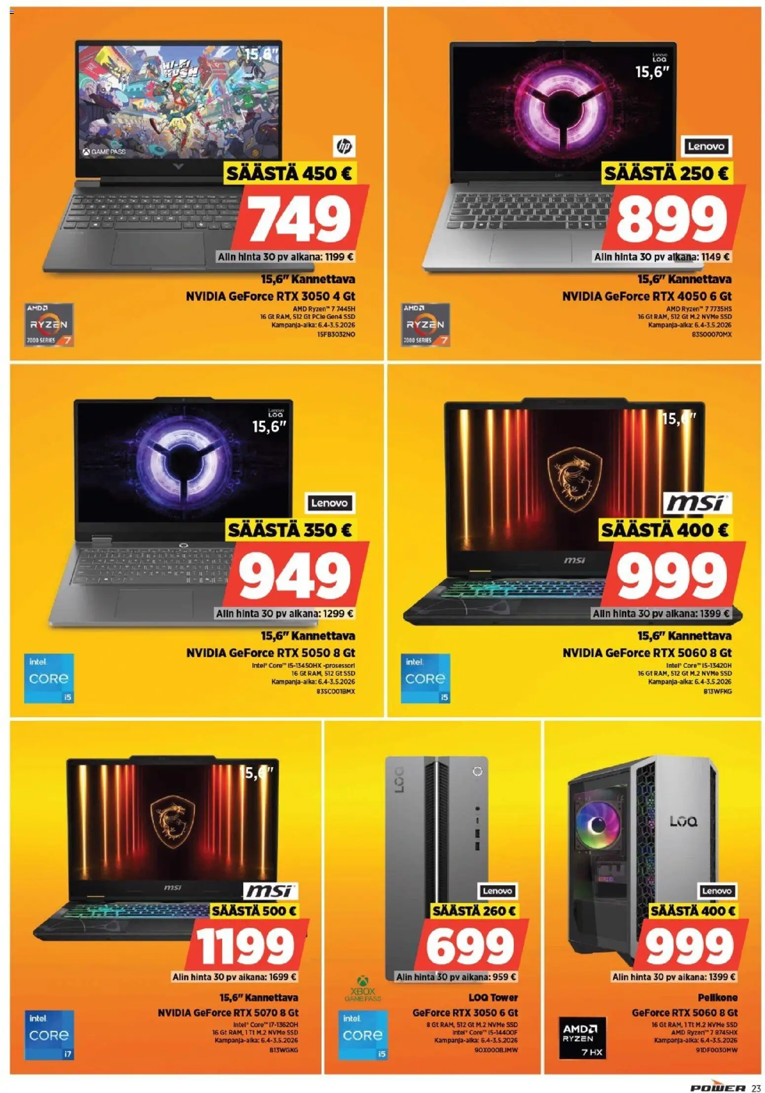 Power tarjoukset – voimassa 13.04.2026 alkaen | Sivu: 23 | Tuotteet: Xbox