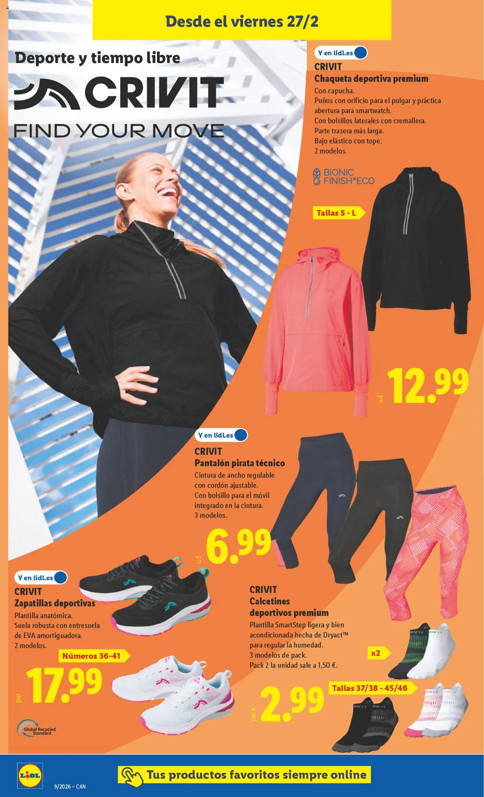Lidl - Canarias │ válido desde el 23.02.2026 | Página: 8 | Productos: Chaqueta, Zapatillas deportivas, Zapatillas