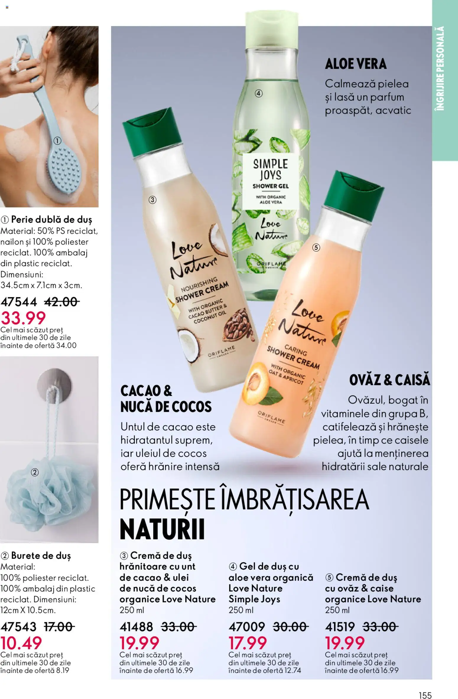 Noul catalog Oriflame – valabil de la 11.02.2026 | Pagină: 155 | Produse: Ulei, Gel de duș, Cacao, Ahtapot
