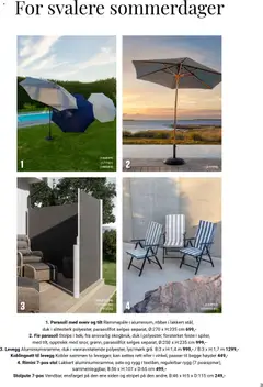 Forhåndsvisning av Europris Sommerkatalogen 2026 gyldig fra 24.03.2026 | Side: 31 | Produkter: Parasoll, Stol