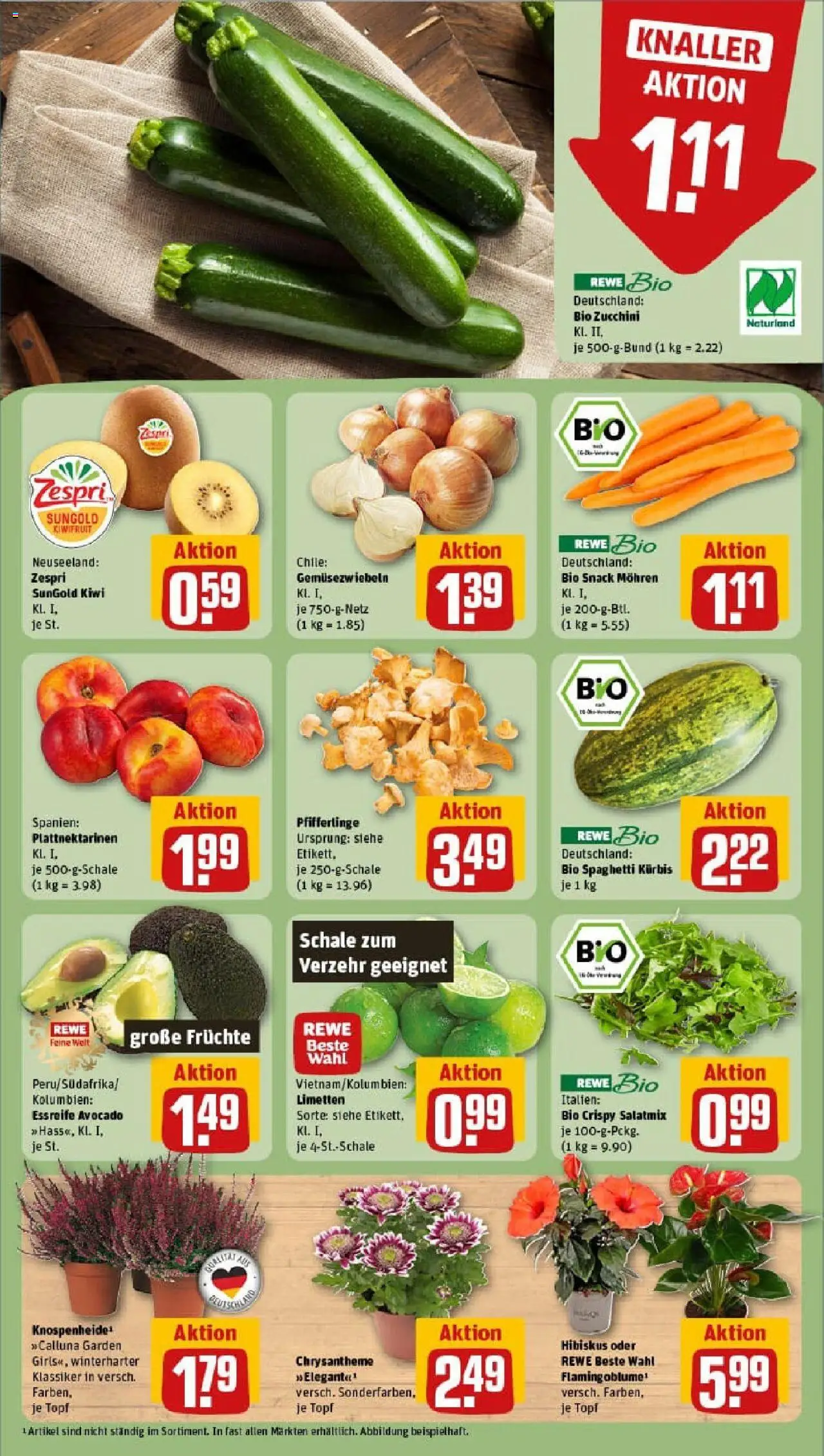 Rewe prospekt Weissenhorn	 - gültig ab dem 24.08.2025 | Seite: 7 | Produkte: Limetten, Mohren, Avocado, Pfifferlinge