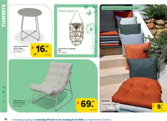 Carrefour folder - Voorbeeld van een folder van Carrefour, geldig van 18.03.2026 | Pagina: 10 | Producten: Kussens, Kussen, Tafel