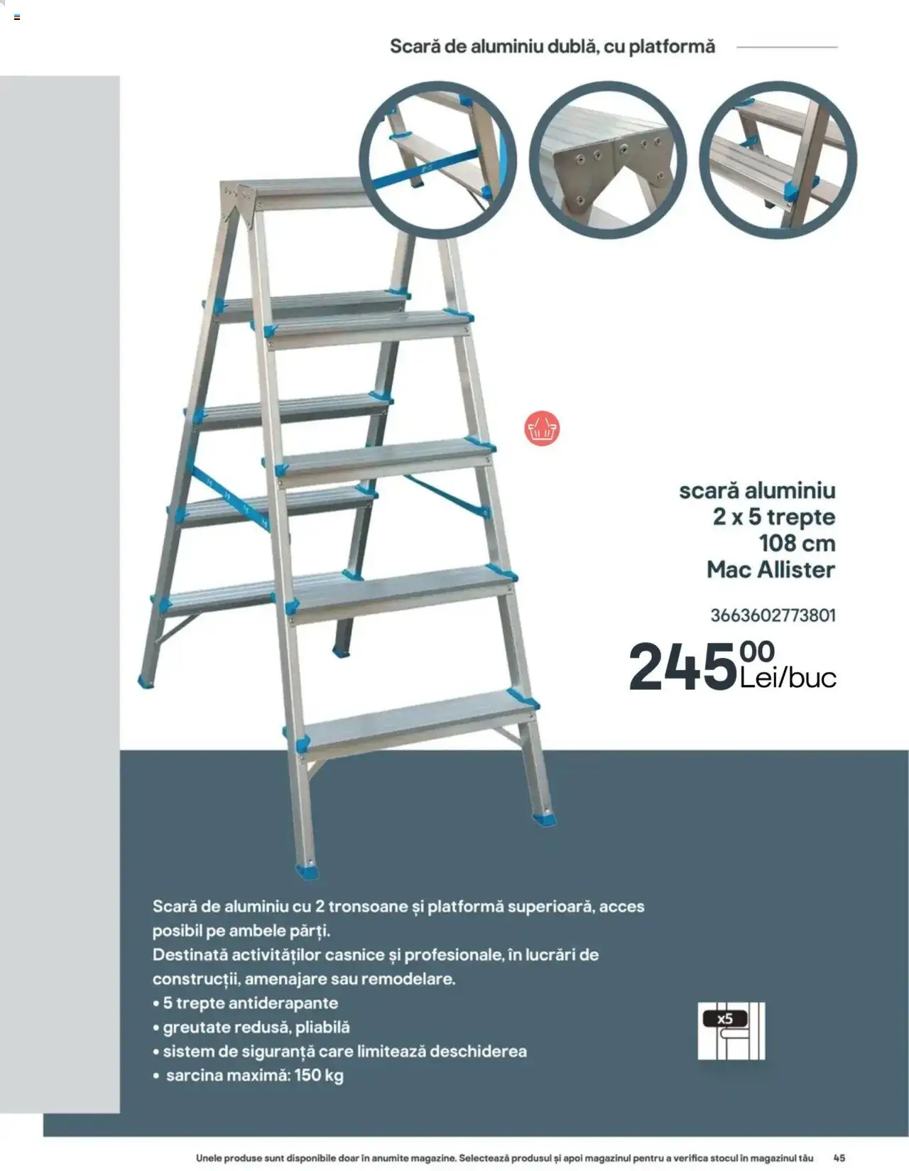 Noul catalog Brico Depot – valabil de la 13.06.2024 | Pagină: 45 | Produse: Scară