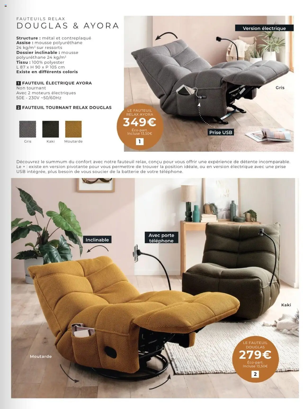 {H1} | Page: 49 | Produits: Kaki, Mousse, Fauteuil, Moutarde