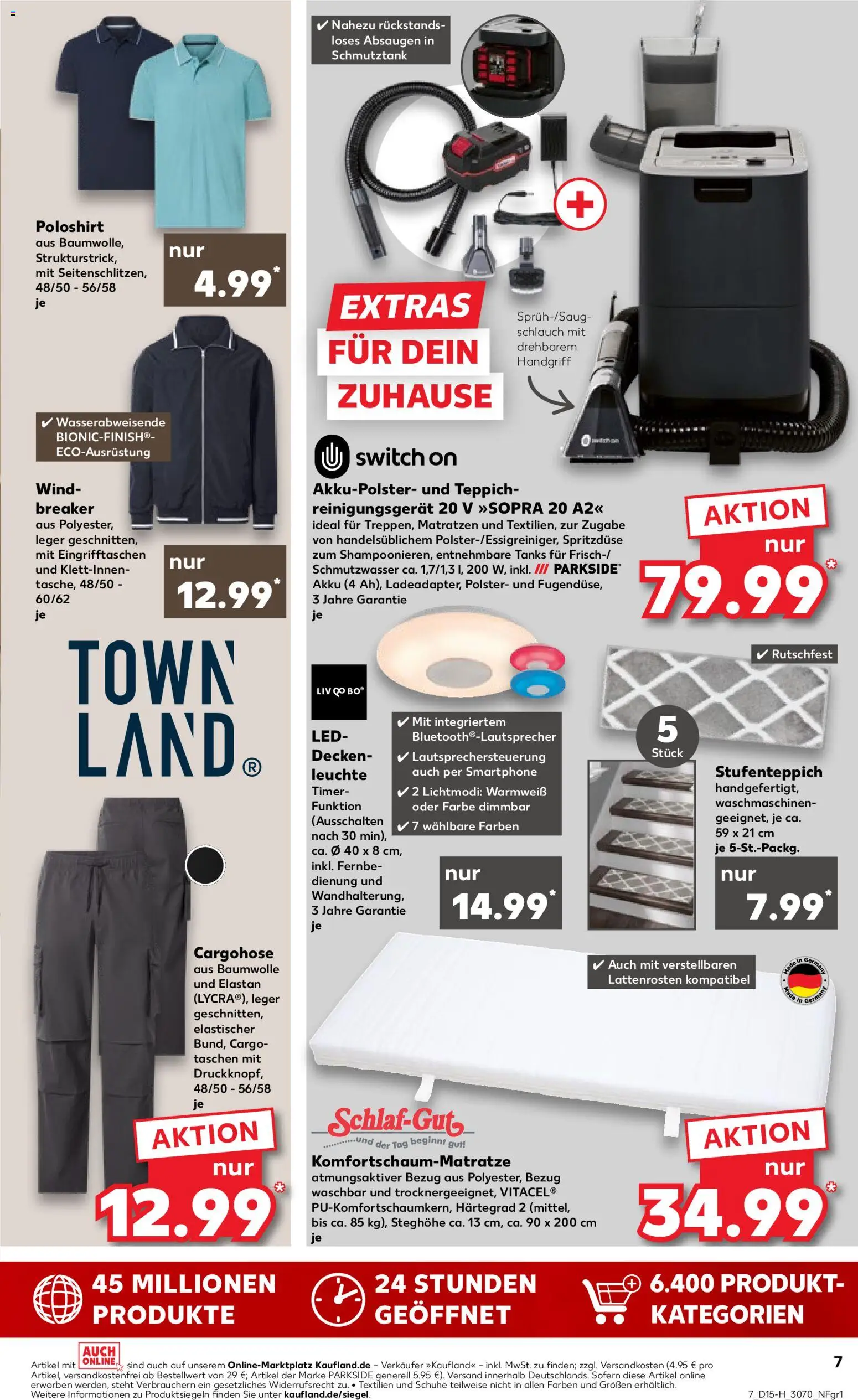 Kaufland Prospekt Leipzig	 – gültig ab 09.04.2026 | Seite: 7 | Produkte: Cargohose, Poloshirt, Teppich, Smartphone