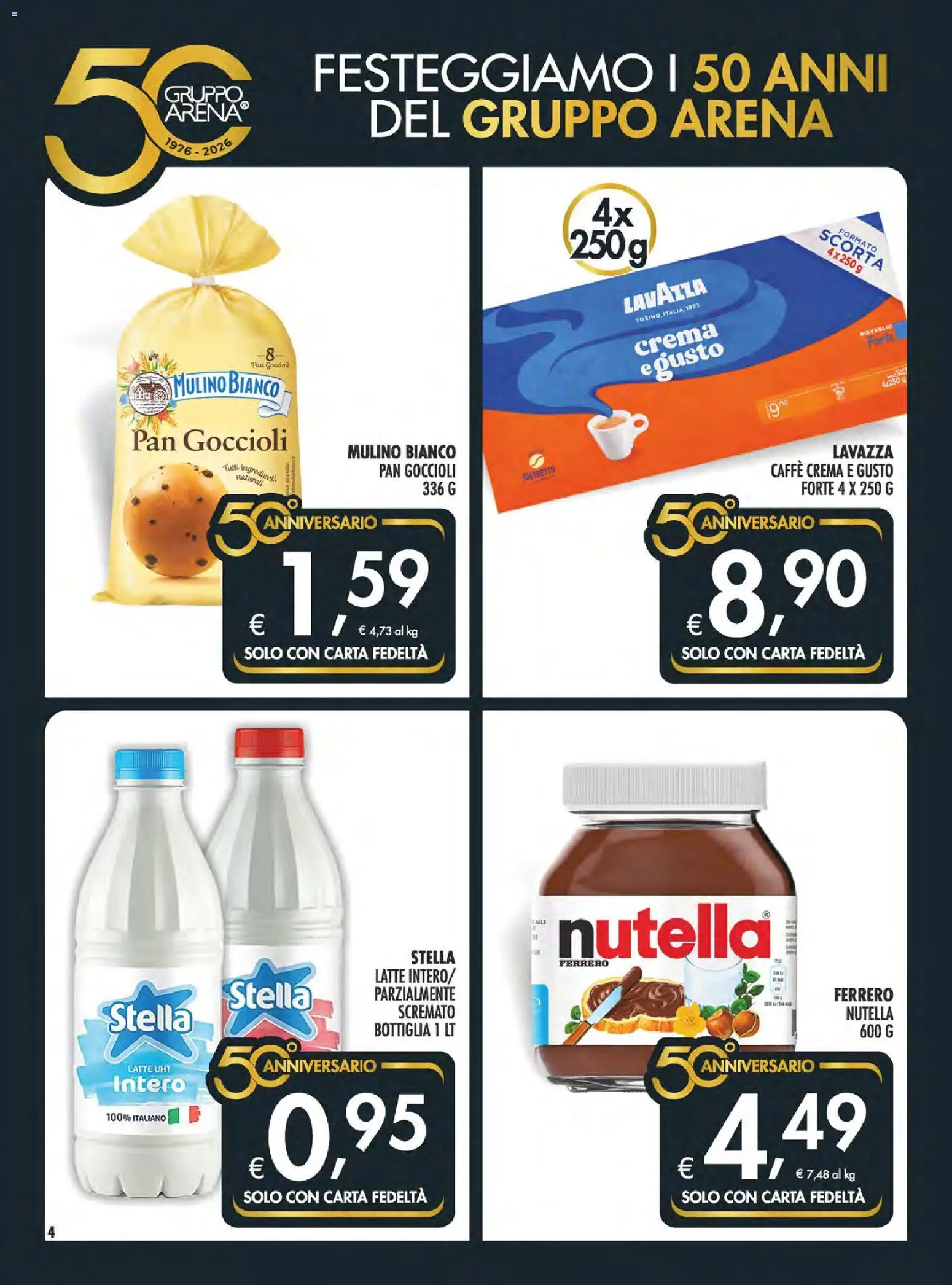 Volantino SuperConveniente del 23.04.2026 | Pagina: 4 | Prodotti: Crema, Caffè, Latte, Lavazza