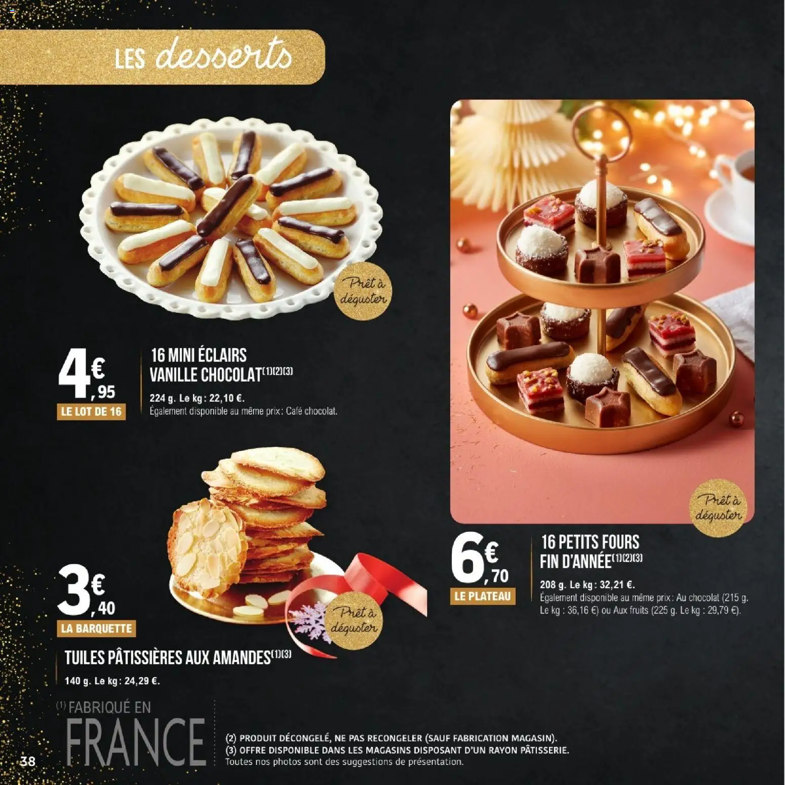 {H1} | Page: 38 | Produits: Plateau, Café, Chocolat, Amandes