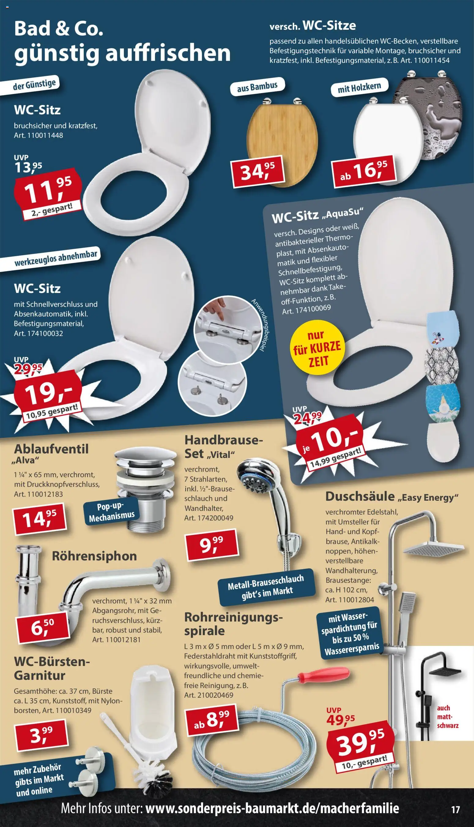 Sonderpreis Baumarkt Prospekt 	 – gültig ab 28.03.2026 | Seite: 17 | Produkte: Energy, Bad, Bürste, Wasser