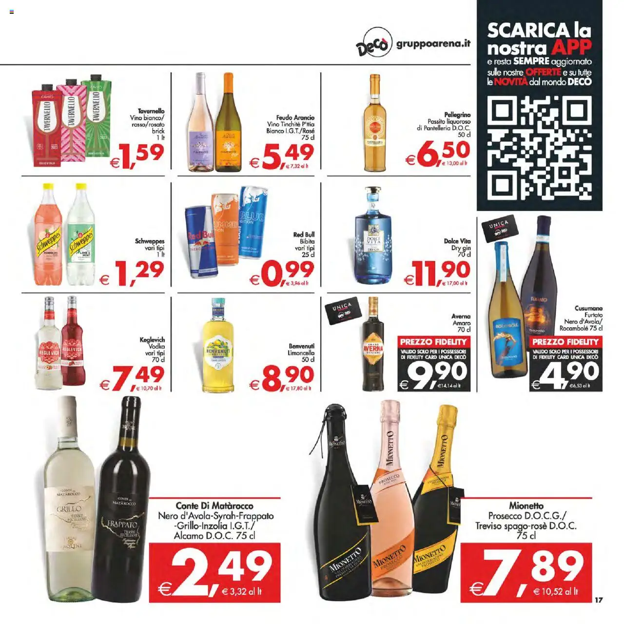 Volantino Decò del 12.08.2025 | Pagina: 20 | Prodotti: Gin, Prosecco, Bibita, Limoncello