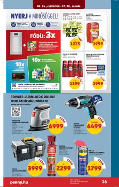 PENNY akciós ujság - amely érvényes a következő dátumtól: 24.07.2025 | Oldal: 20 | Termékek: Old spice, Mosogatógép, Csavarhúzó, Tusfürdő