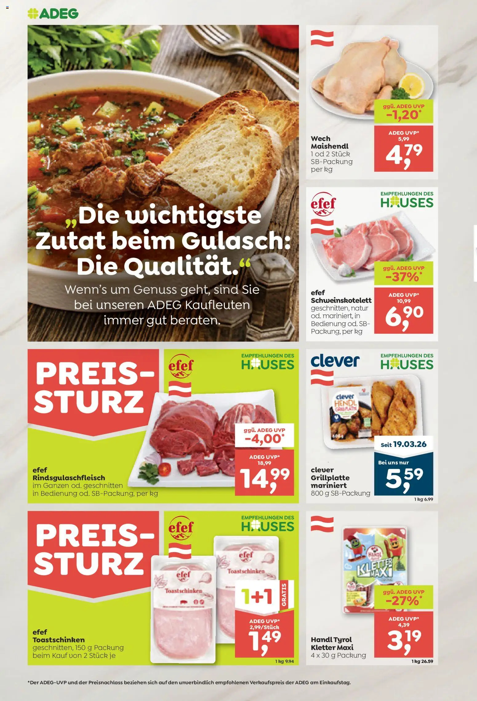 Die besten Angebote | ADEG Flugblatt ab 23.04.2026 | - Jetzt stöbern! | Österreich