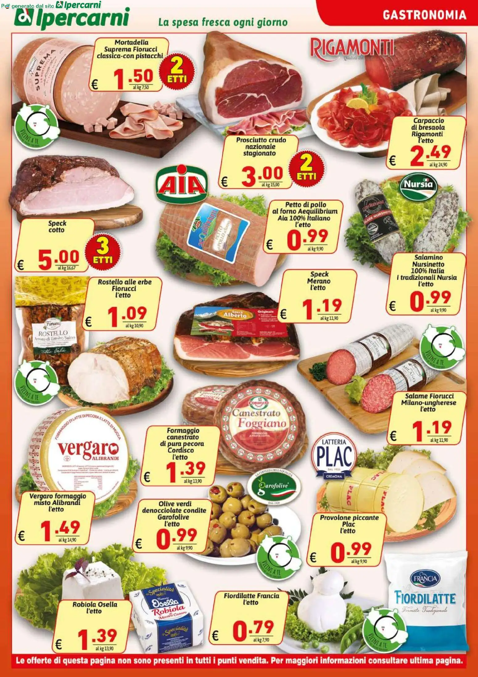 Volantino Ipercarni del 29.04.2026 | Pagina: 11 | Prodotti: Petto di Pollo, Provolone, Bresaola, Prosciutto