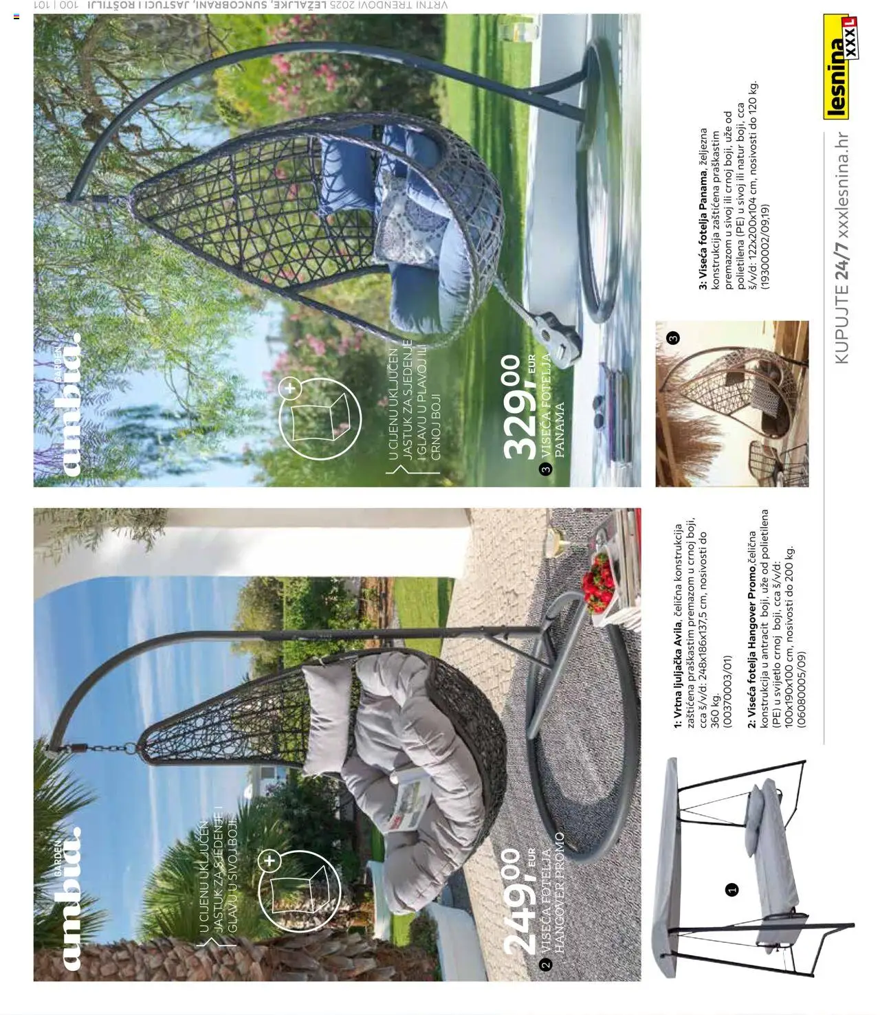 Lesnina katalog | vrijedi od 25.02.2025 | Stranica: 101 | Proizvodi: Jastuk, Fotelja, Ljuljačka