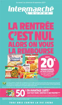 Intermarché - Prévisualisation de Intermarché Catalogue Découvrez nos offres spéciales rentrée | Super valide à partir de 02.09.2025