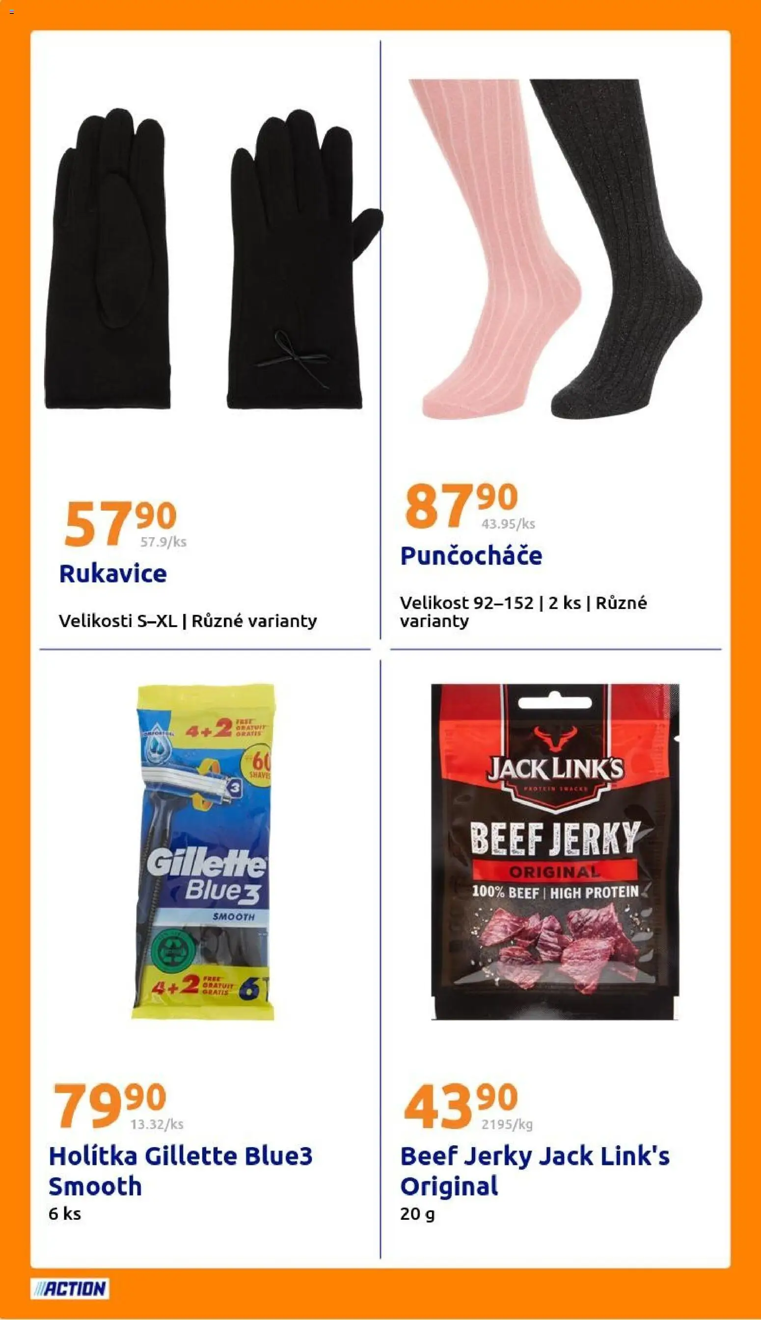 Action leták od 24.12.2025 | Strana: 20 | Produkty: Rukavice, Protein, Punčocháče, Jerky