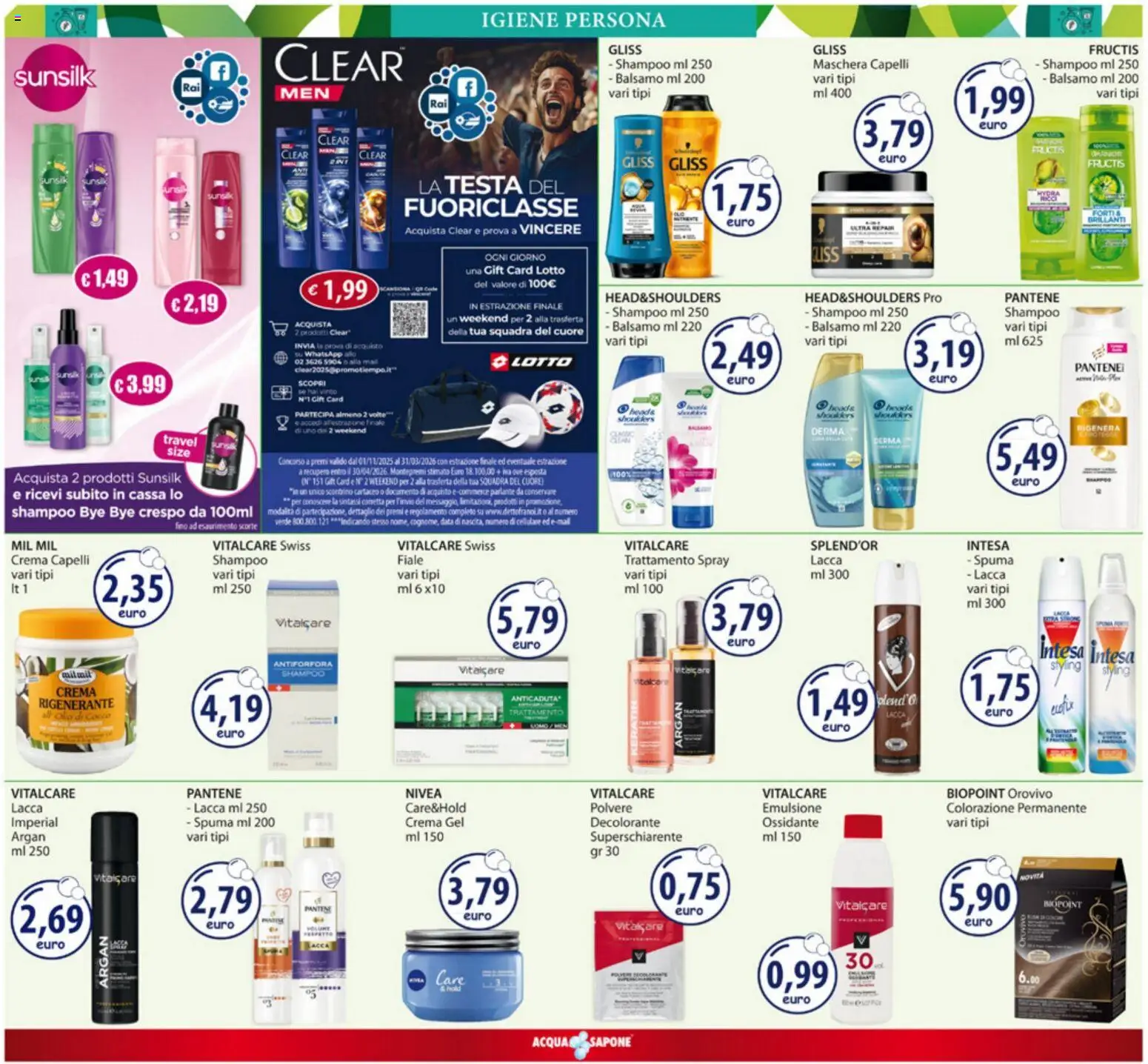 Volantino Acqua e Sapone del 15.12.2025 | Pagina: 7 | Prodotti: Shampoo, Balsamo, Crema, Cellulare