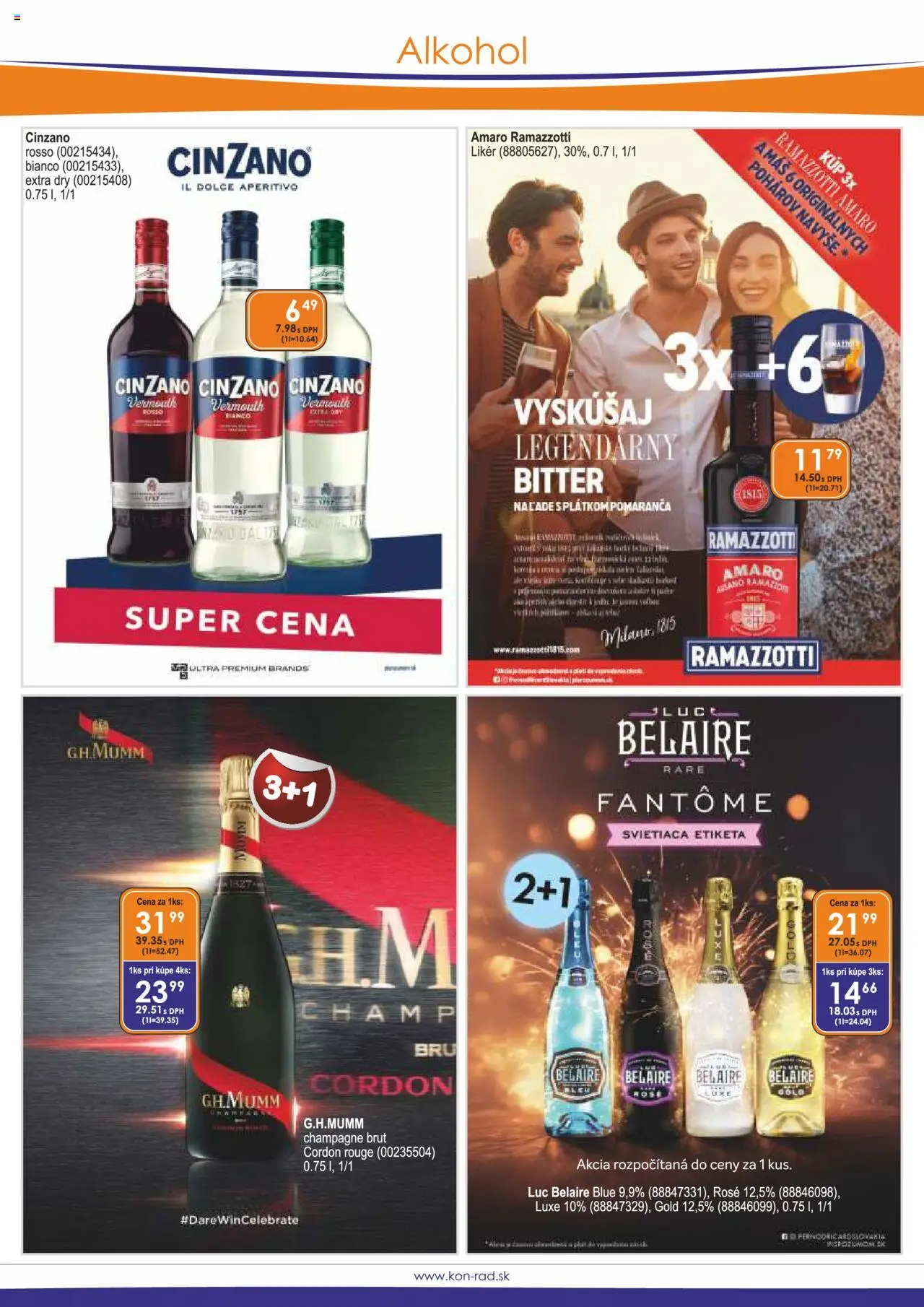 KON - RAD leták │ platný od 01.09.2025 | Strana: 4 | Produkty: Alkohol